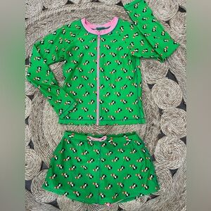 HANNA ANDERSSON RashGuard Skirted Skort TOUCAN Swim Set 150 Girls12